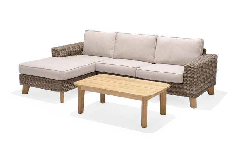 Bahamas Loungegrupp Utomhus 4-sits - Beige - Trädgård & spabad - Utemiljö - Altan & terrass - Altanmöbler