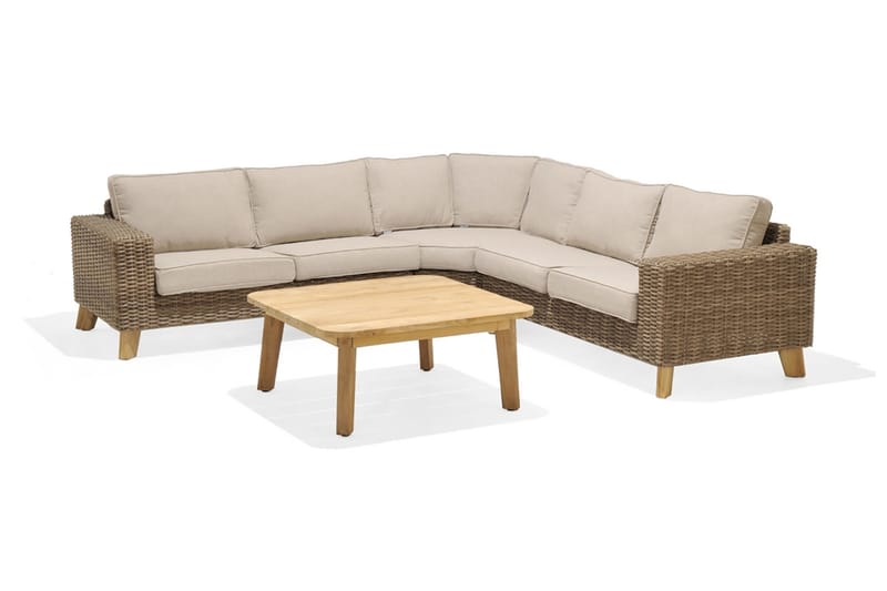 Bahamas Loungegrupp Utomhus 5-sits - Beige - Trädgård & spabad - Utemiljö - Altan & terrass - Altanmöbler
