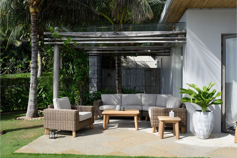Bahamas Loungegrupp Utomhus 5-sits - Beige - Trädgård & spabad - Utemiljö - Altan & terrass - Altanmöbler