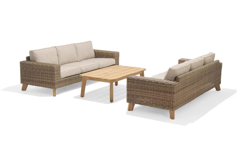 Bahamas Loungegrupp Utomhus 6-sits - Beige - Trädgård & spabad - Utemiljö - Altan & terrass - Altanmöbler