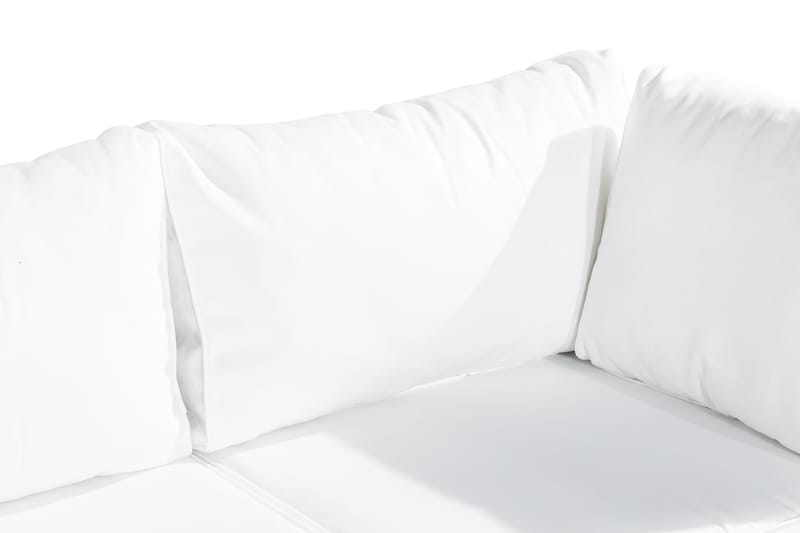 Bahamas Loungegrupp utomhus - Soffgrupp till trädgård 5-sits - Loungeset konstrotting utemöbler - Beige / Sand / Vit dyna - Trädgård & spabad - Utemiljö - Altan & terrass - Altanmöbler