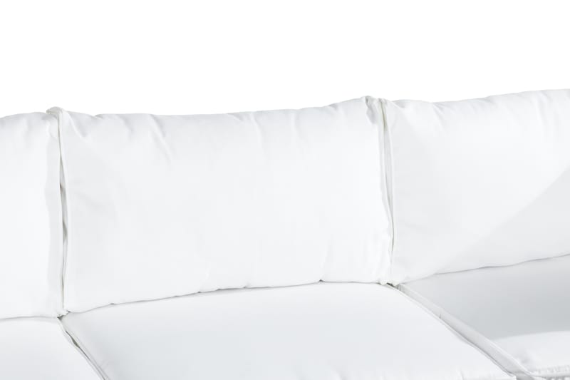 Bahamas Loungegrupp utomhus -Soffgrupp till uteplats& trädgård 4-sits - Loungeset konstrotting utemöbler - Svart / Vita dynor - Trädgård & spabad - Utemiljö - Altan & terrass - Altanmöbler