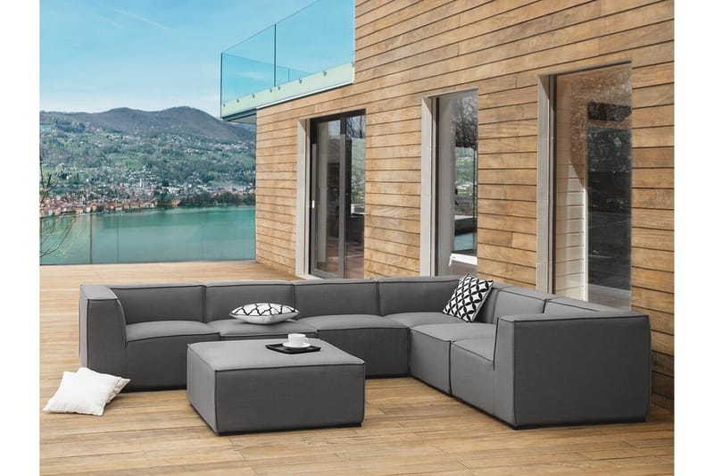 Banuncias Loungegrupp Utomhus - Grå - Utemöbler - Loungemöbler - Loungegrupp & Loungeset