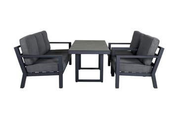 Barcelona Loungegrupp Svart - Venture Home - Utemöbler - Loungemöbler - Loungegrupp & Loungeset