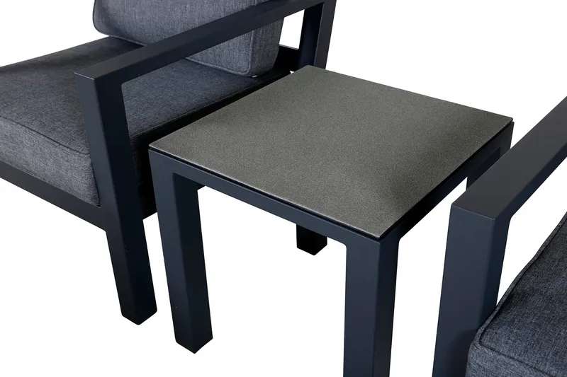 Barcelona Loungegrupp Utomhus - Svart - Utemöbler - Loungemöbler - Loungegrupp & Loungeset