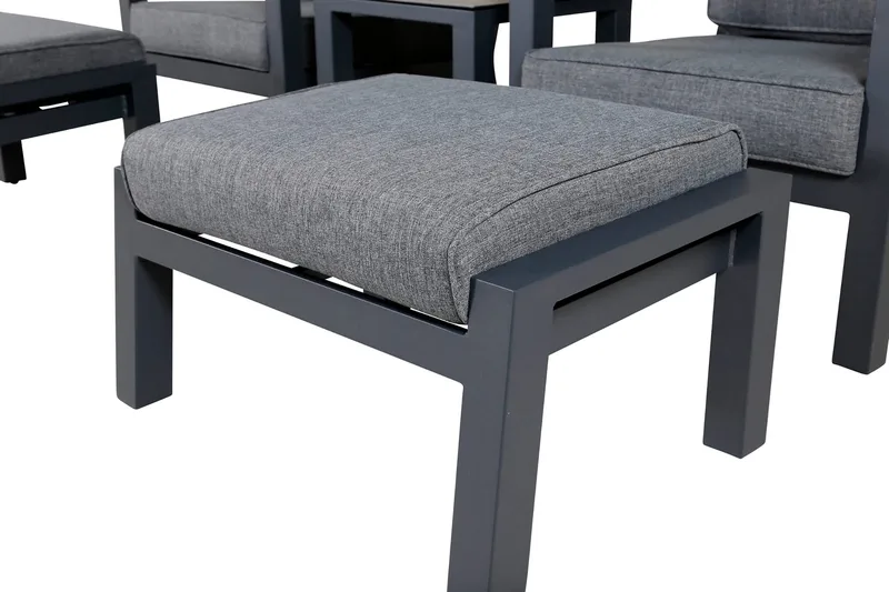 Barcelona Loungegrupp Utomhus - Svart - Utemöbler - Loungemöbler - Loungegrupp & Loungeset