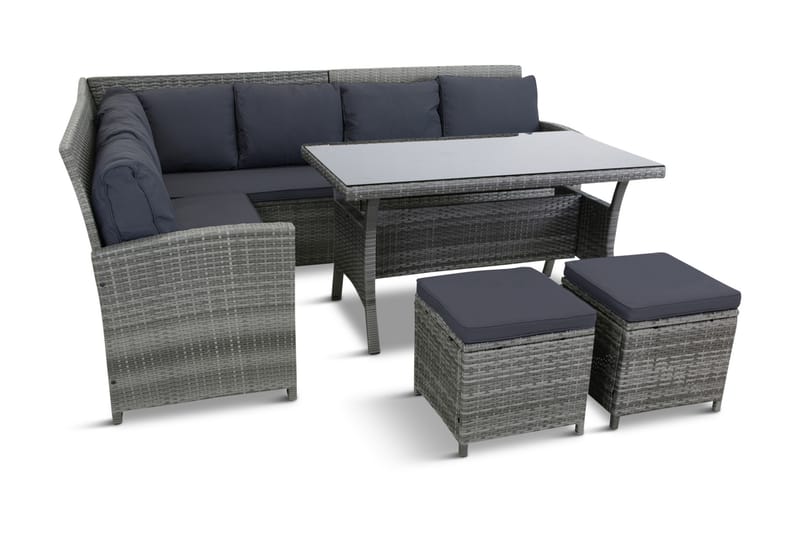 Bokenäs 7-sits Loungegrupp Utomhus - Antracit - Utemöbler - Loungemöbler - Loungegrupp & Loungeset