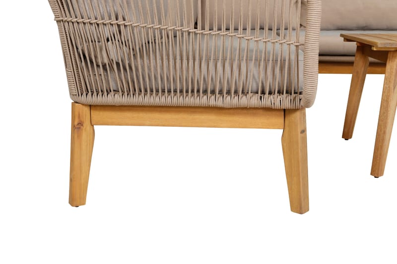 Chania HörnLoungegrupp Utomhus - Brun - Utemöbler - Loungemöbler - Loungegrupp & Loungeset