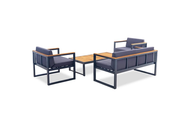 Dalarö Loungegroup 4-sits Blå - Lyfco - Utemöbler - Loungemöbler - Loungegrupp & Loungeset