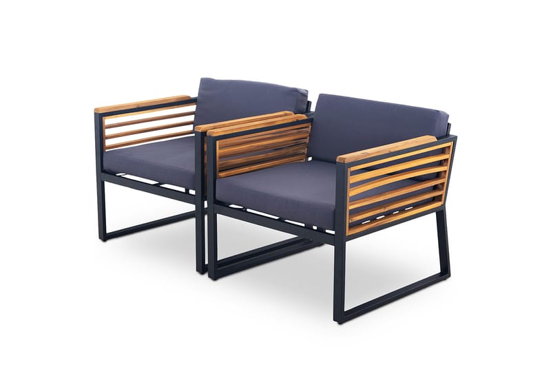 Duvholmen Loungegrupp Utomhus 5-sits Brun - Lyfco - Utemöbler - Loungemöbler - Loungegrupp & Loungeset