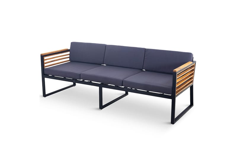 Duvholmen Loungegrupp Utomhus 5-sits Brun - Lyfco - Utemöbler - Loungemöbler - Loungegrupp & Loungeset