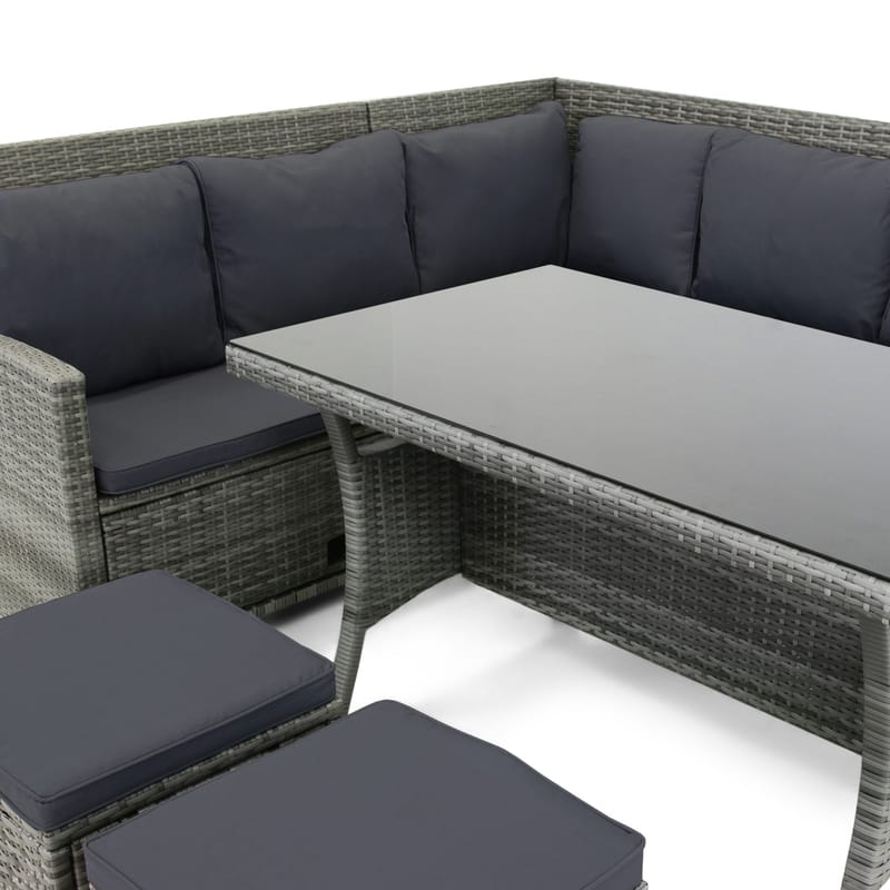 Exklusiv loungegrupp | Inbyggd förvaring | Lyfco Tanumshede - Grå - Utemöbler - Loungemöbler - Loungegrupp & Loungeset