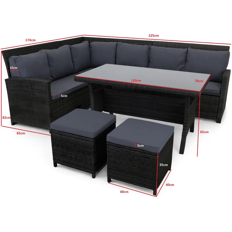 Exklusiv loungegrupp | Inbyggd förvaring | Lyfco Tanumshede - Utemöbler - Loungemöbler - Loungegrupp & Loungeset