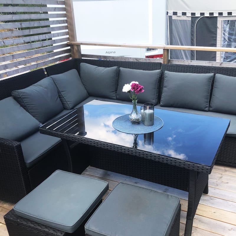 Exklusiv loungegrupp | Inbyggd förvaring | Lyfco Tanumshede - Utemöbler - Loungemöbler - Loungegrupp & Loungeset