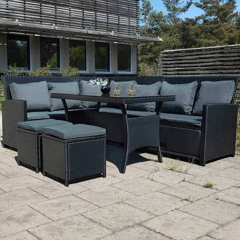 Exklusiv loungegrupp | Inbyggd förvaring | Lyfco Tanumshede - Utemöbler - Loungemöbler - Loungegrupp & Loungeset