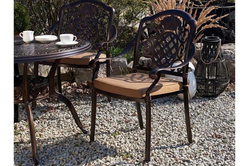 Festo Utestol 4-pack - Brun - Utemöbler - Loungemöbler - Loungegrupp & Loungeset