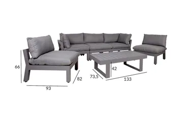 Fluffy Trädgårdsgrupp - Utemöbler - Loungemöbler - Loungegrupp & Loungeset