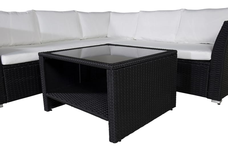 Haiti Loungegrupp Utomhus med Dynor - Svart - Utemöbler - Loungemöbler - Loungegrupp & Loungeset
