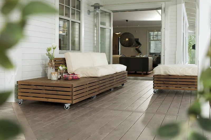 Hillerstorp Bara Vara Loungefåtölj m Divan 2-pack - Vit/Beige - Trädgård & spabad - Utemiljö - Altan & terrass - Altanmöbler