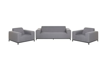 Hughen Loungegrupp Utomhus 5-sits - Grå/Svart - Utemöbler - Loungemöbler - Loungegrupp & Loungeset