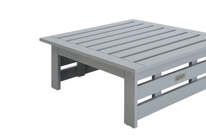 Husarn Soffbord Utomhus 80 cm - Utebord i Trä - Grå - Utemöbler - Loungemöbler - Loungegrupp & Loungeset