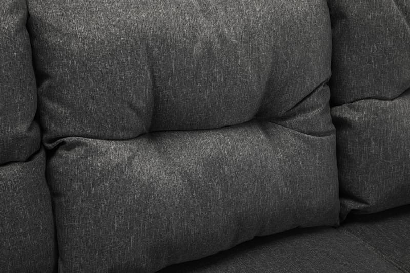 James Loungegrupp utomhus - Soffgrupp till uteplats 5-sits - Loungeset konstrotting utemöbler - Aintwood - Svart / Gråa dynor - Trädgård & spabad - Utemiljö - Altan & terrass - Altanmöbler