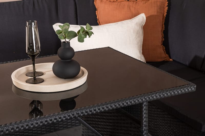 Knock Hörnsoffa Utomhus - Svart - Utemöbler - Loungemöbler - Loungegrupp & Loungeset