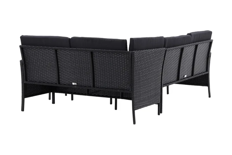 Knock Hörnsoffa Utomhus - Svart - Utemöbler - Loungemöbler - Loungegrupp & Loungeset