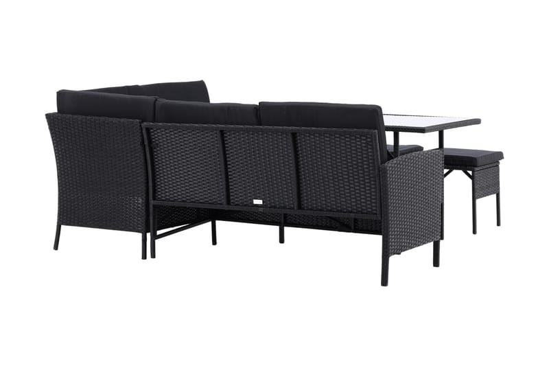 Knock Hörnsoffa Utomhus - Svart - Utemöbler - Loungemöbler - Loungegrupp & Loungeset