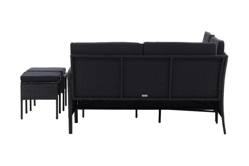 Knock Hörnsoffa Utomhus - Svart - Utemöbler - Loungemöbler - Loungegrupp & Loungeset