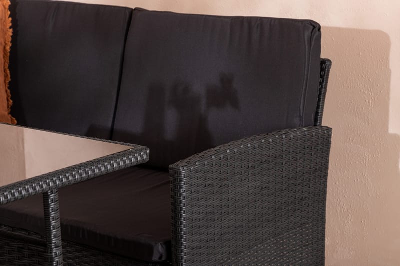 Knock Hörnsoffa Utomhus - Svart - Utemöbler - Loungemöbler - Loungegrupp & Loungeset