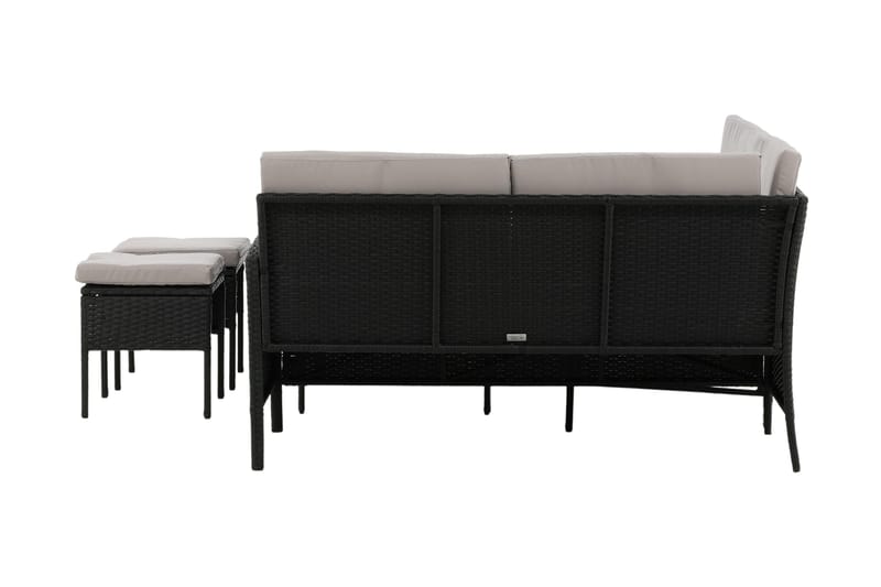 Knock Hörnsoffa Utomhus - Svart - Utemöbler - Loungemöbler - Loungegrupp & Loungeset