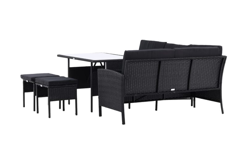 Knock Hörnsoffa Utomhus - Svart - Utemöbler - Loungemöbler - Loungegrupp & Loungeset