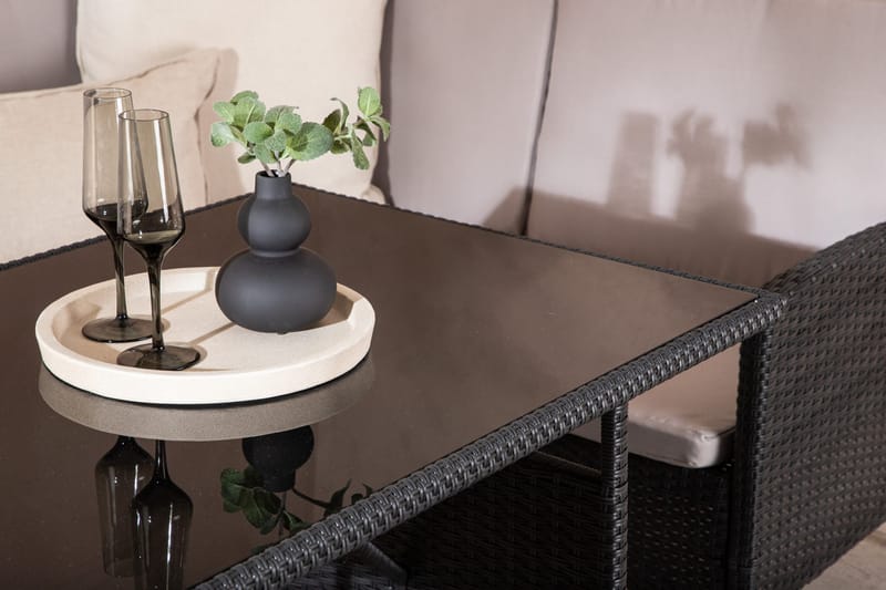 Knock Hörnsoffa Utomhus - Svart - Utemöbler - Loungemöbler - Loungegrupp & Loungeset