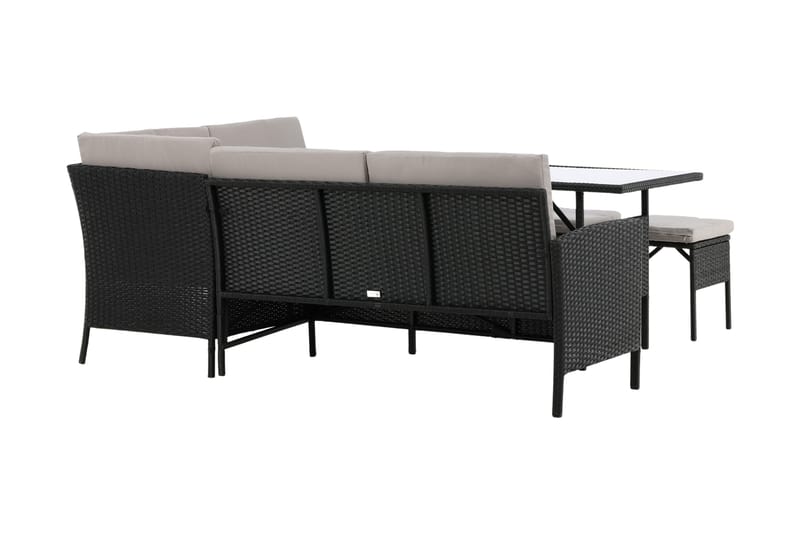 Knock Hörnsoffa Utomhus - Svart - Utemöbler - Loungemöbler - Loungegrupp & Loungeset