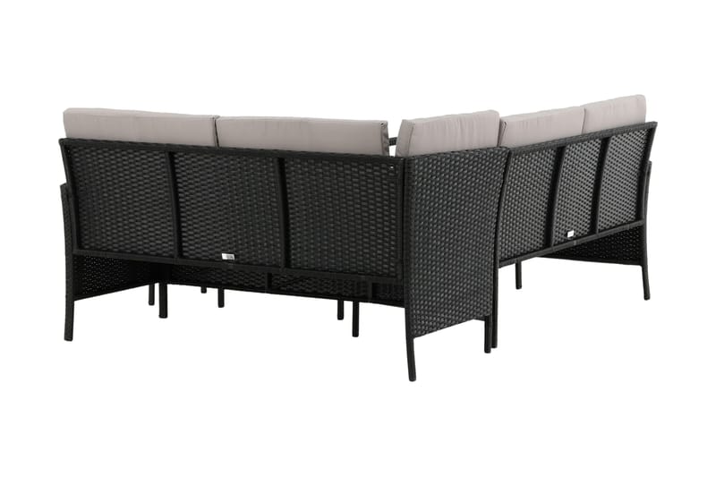 Knock Hörnsoffa Utomhus - Svart - Utemöbler - Loungemöbler - Loungegrupp & Loungeset