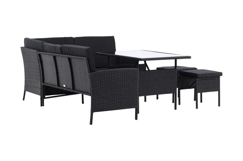 Knock Hörnsoffa Utomhus - Svart - Utemöbler - Loungemöbler - Loungegrupp & Loungeset