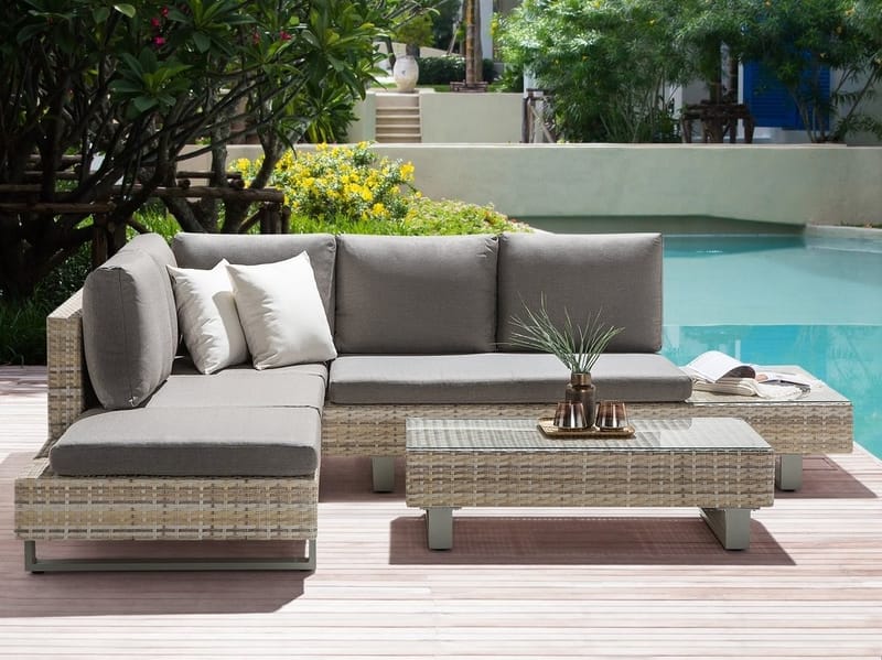 Lanciano Loungegrupp Utomhus 210 cm, Brun