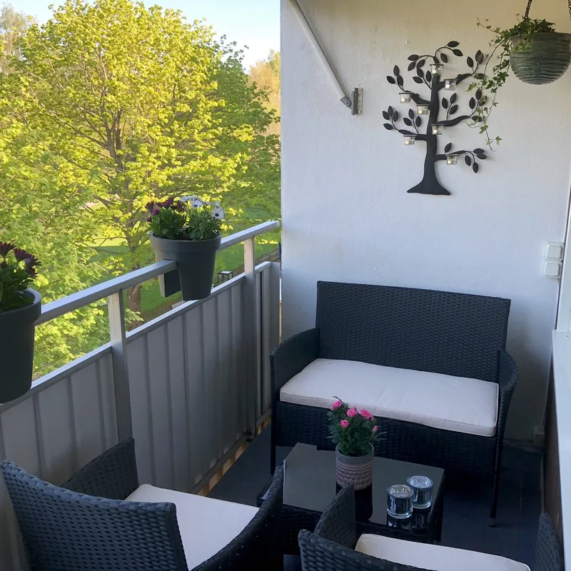 Litet loungeset för balkong | Lyfco Fjällbacka - Utemöbler - Loungemöbler - Loungegrupp & Loungeset