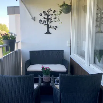 Litet loungeset för balkong | Lyfco Fjällbacka - Utemöbler - Balkong - Balkongmöbler - Balkonggrupp & balkongset