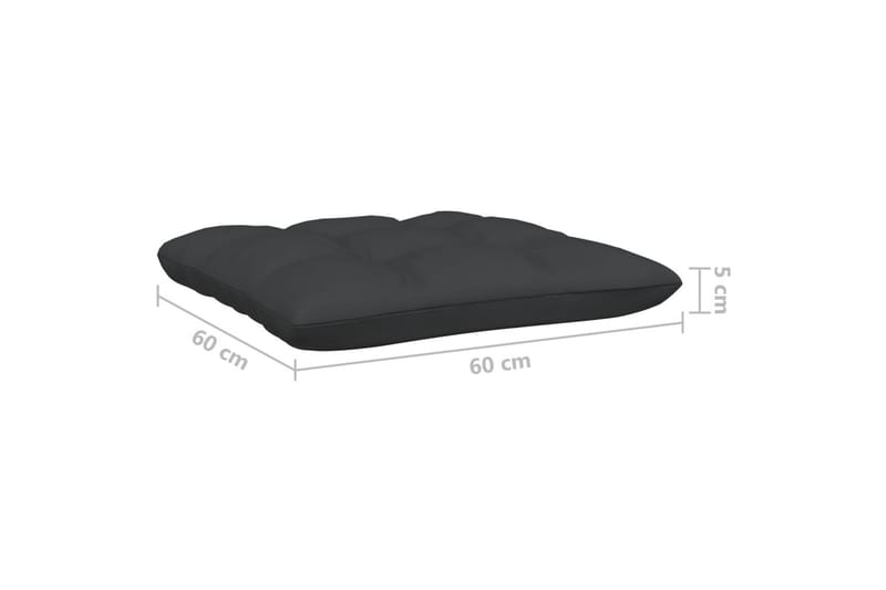 Loungegrupp Utomhus med antracit dynor 13 delar massiv furu - Mörkgrå - Utemöbler - Loungemöbler - Loungegrupp & Loungeset