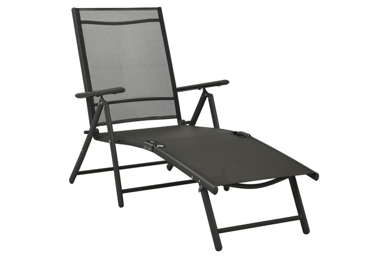 Loungegrupp Utomhus för trädgården 9 delar svart och antracit - Svart - Utemöbler - Loungemöbler - Loungegrupp & Loungeset