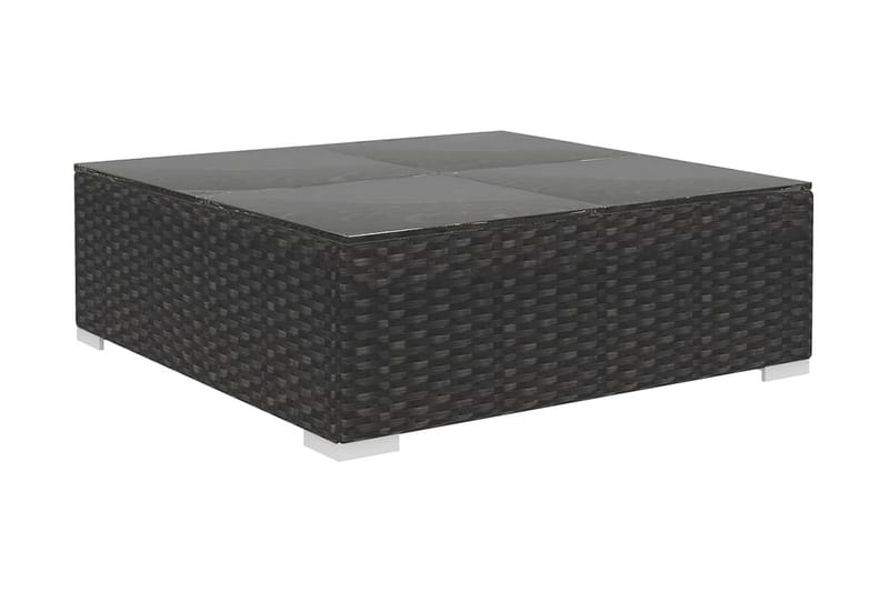 Loungegrupp Utomhus för trädgården m. dynor 10 delar konstrotting sv - Svart - Utemöbler - Loungemöbler - Loungegrupp & Loungeset