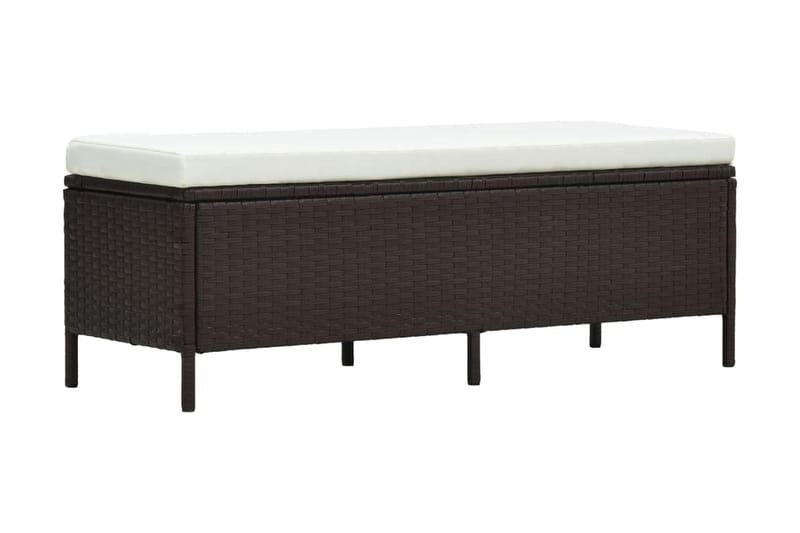 Loungegrupp Utomhus för trädgården med dynor 3 delar konstrotting br - Brun - Utemöbler - Loungemöbler - Loungegrupp & Loungeset