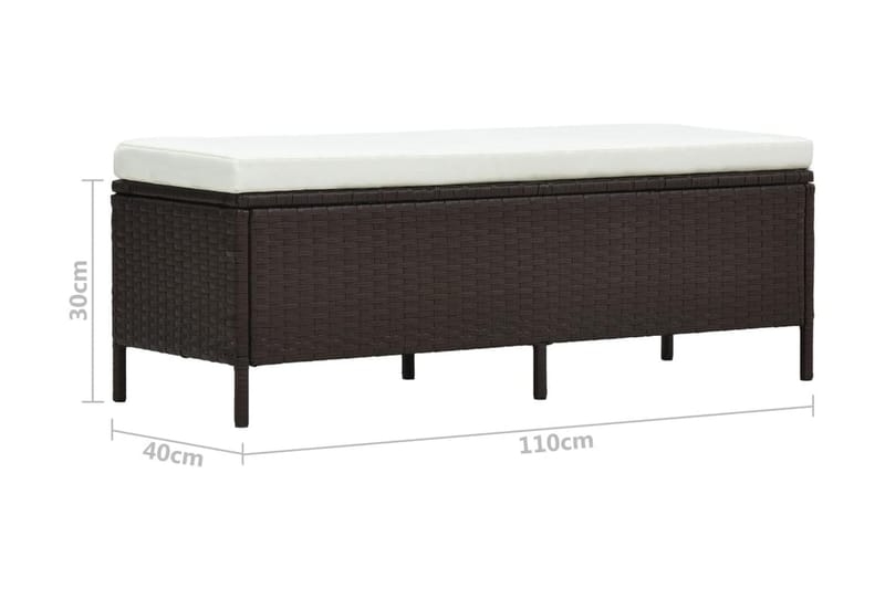 Loungegrupp Utomhus för trädgården med dynor 3 delar konstrotting br - Brun - Utemöbler - Loungemöbler - Loungegrupp & Loungeset