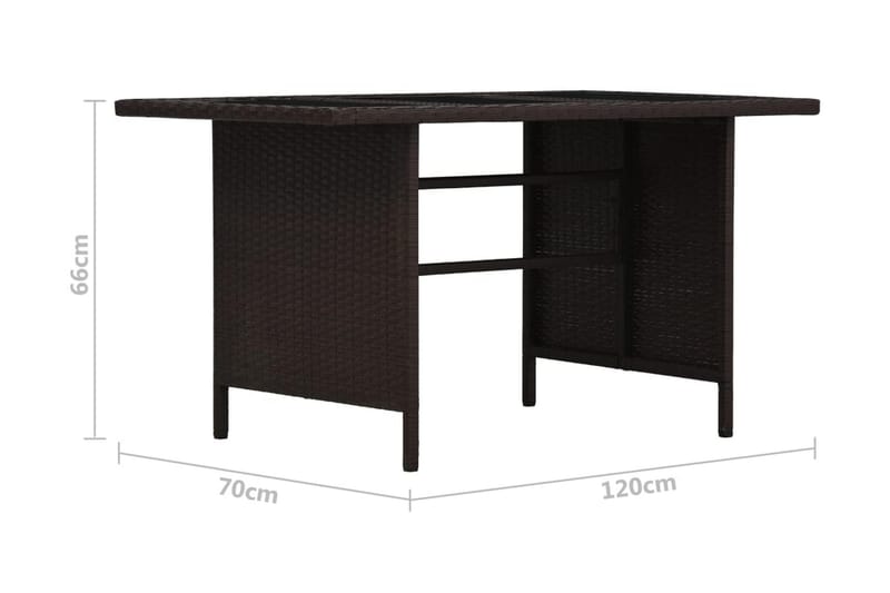 Loungegrupp Utomhus för trädgården med dynor 3 delar konstrotting br - Brun - Utemöbler - Loungemöbler - Loungegrupp & Loungeset