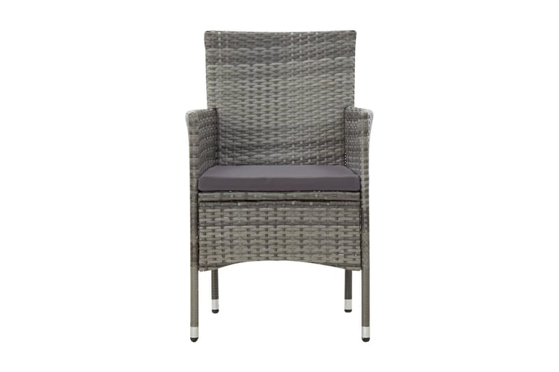 Loungegrupp Utomhus för trädgården med dynor 4 delar konstrotting gr - Grå - Utemöbler - Loungemöbler - Loungegrupp & Loungeset