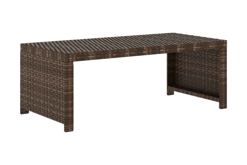 Loungegrupp Utomhus för trädgården med dynor 5 delar konstrotting br - Brun - Utemöbler - Loungemöbler - Loungegrupp & Loungeset