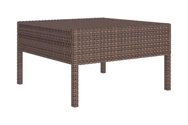 Loungegrupp Utomhus för trädgården med dynor 5 delar konstrotting br - Brun - Utemöbler - Loungemöbler - Loungegrupp & Loungeset