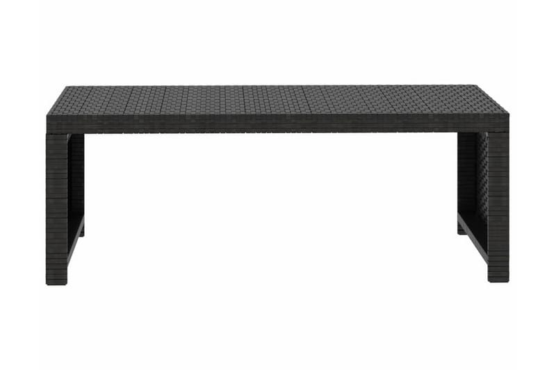 Loungegrupp Utomhus för trädgården med dynor 5 delar konstrotting sv - Svart - Utemöbler - Loungemöbler - Loungegrupp & Loungeset